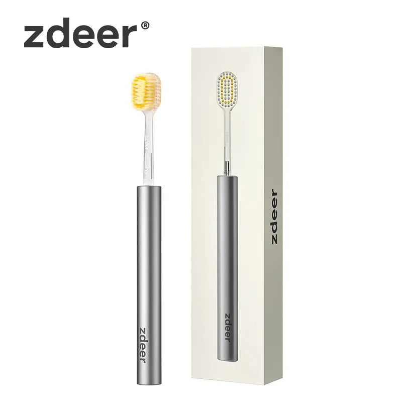 Zdeer Toothbrush D4 Metal Handle with Replaceable Brush Head — Eco-Friendly and Reusable Oral Sustainable#Summervibes