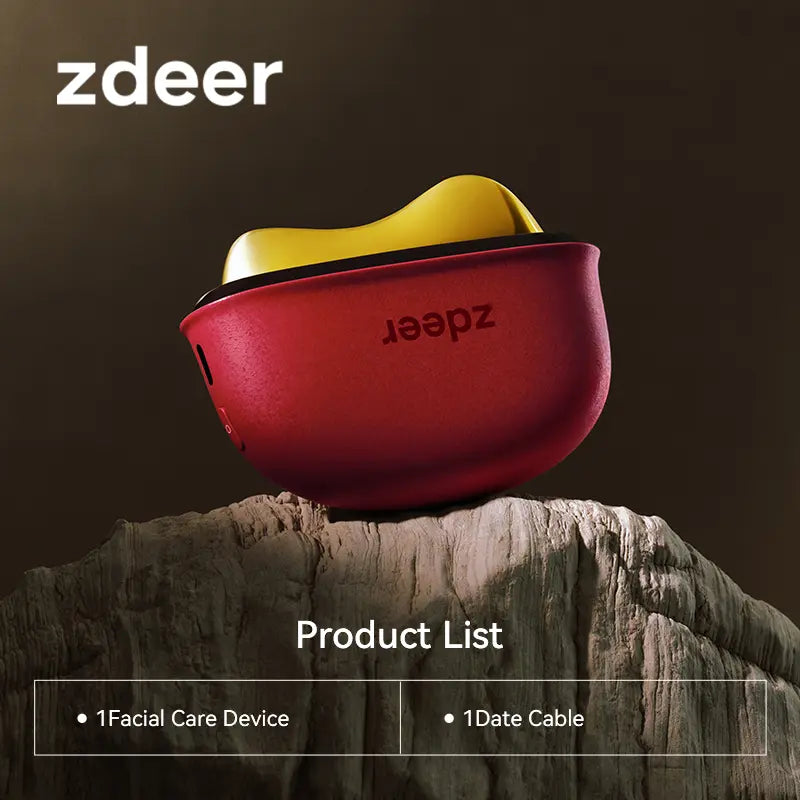Zdeer 5-In-1 Red Light Facial Device GS5 - Lymphatic Drainage Gua Sha Facial Care Tool, Heated Facial Sculpting Tool for Jawline Lifting, Anti-Aging & Puffiness Relief - Professional Spa At-Home Skincare Device#Tiktokshopsummersale