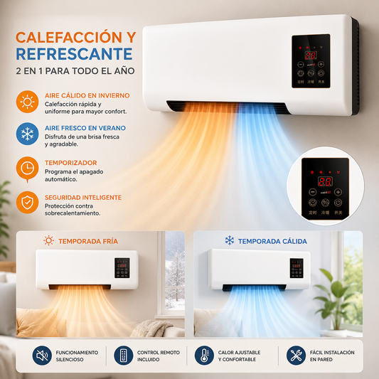 Mini Aire Acondicionado Portátil 2 en 1