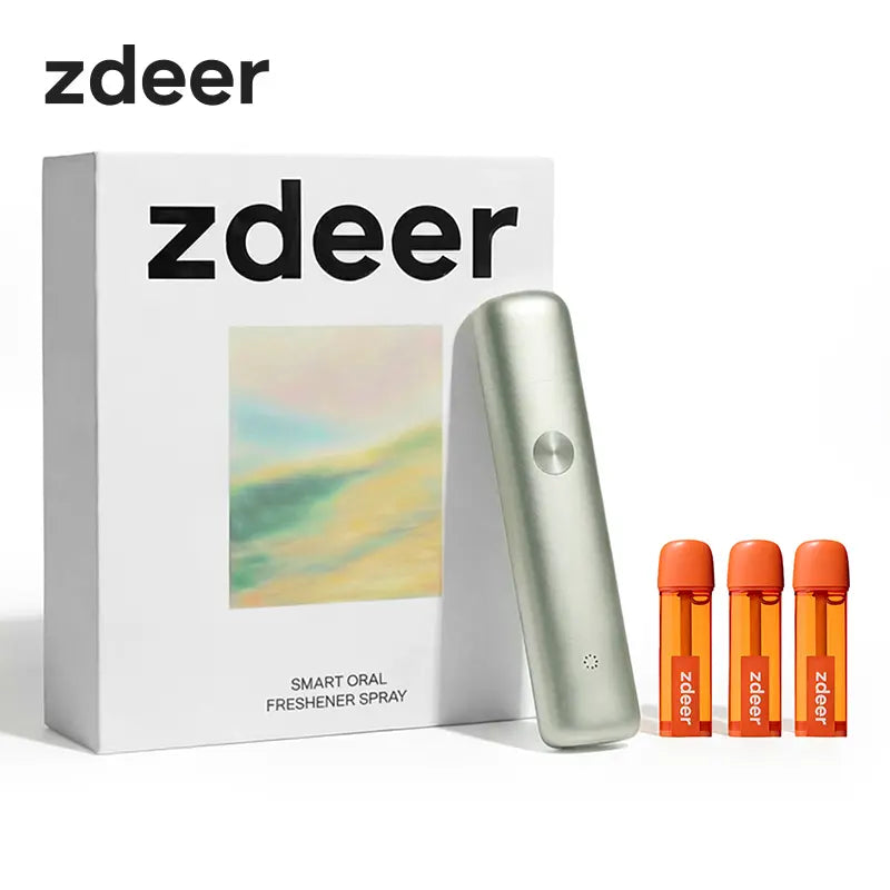 Zdeer Smart Electronic Oral Spray PW13, Instant Fresh Breath Device with Replaceable Flavor Pods, Portable Nano-Mist Mouth Refresher for Travel, Dates & Daily Routine, Self-Care Wellness Gift B