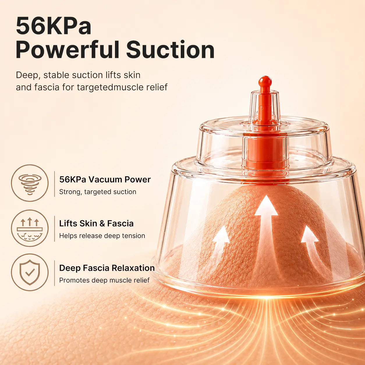 Zdeer 5-In-1 Electric Cupping Massager G02 -Smart Cupping Therapy Device with Dynamic Suction, Red Light & Heat Therapy for Muscle Relaxation & Circulation, Professional Recovery Tool for Back & Body