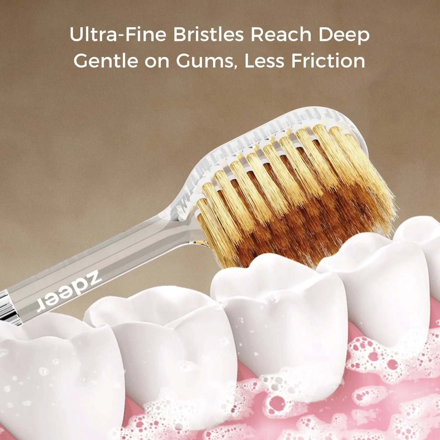 Zdeer Toothbrush D4 Metal Handle with Replaceable Brush Head — Eco-Friendly and Reusable Oral Sustainable#Summervibes